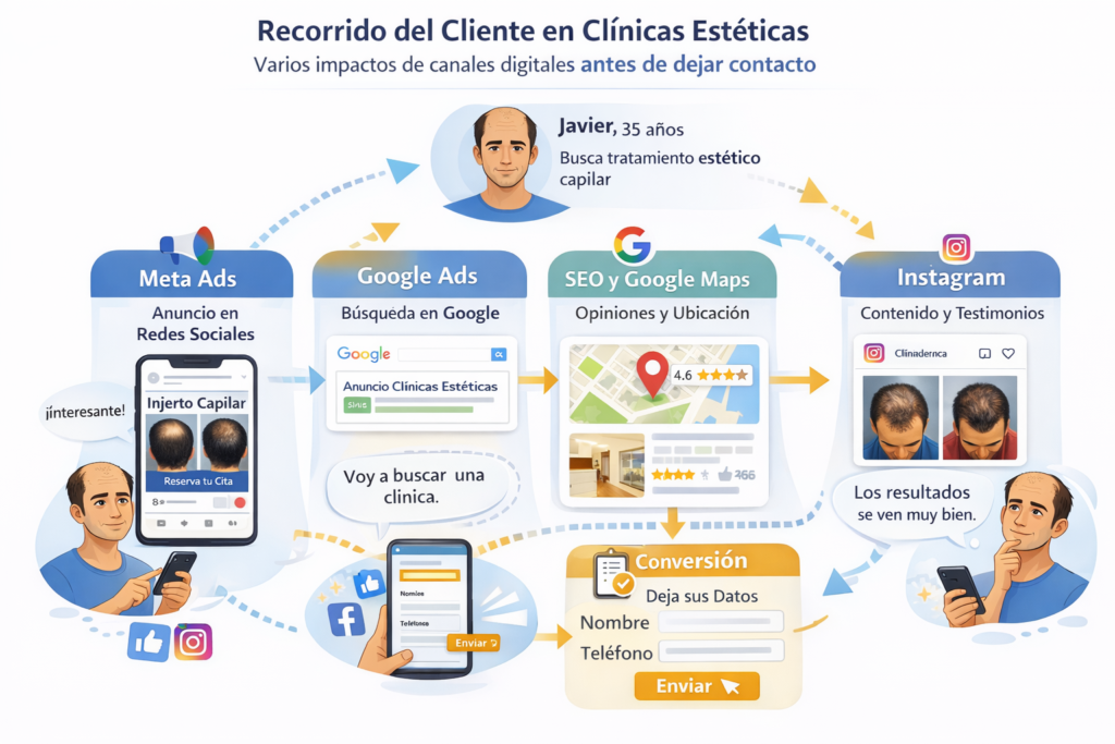 Ejemplo Estrategia Multicanal en Clínicas Estéticas