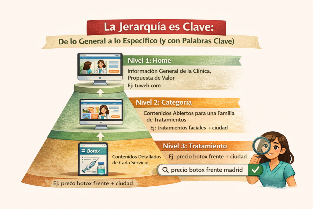 jerarquia de palabras claves
