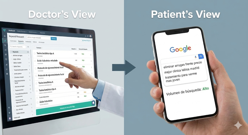 Investigación de Keywords clínica estética